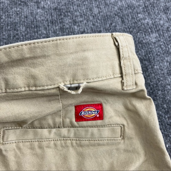 DICKIES Women's Flex Relaxed Fit Pant tan khaki Size 4 Long - Picture 9 of 11
